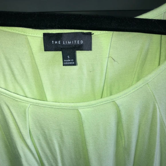 Pale green cotton blouse, flutter sleeve - Picture 2 of 3